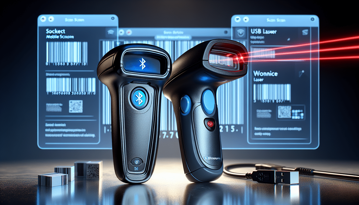 Socket Mobile S700 vs WoneNice USB Laser Barcode Scanner