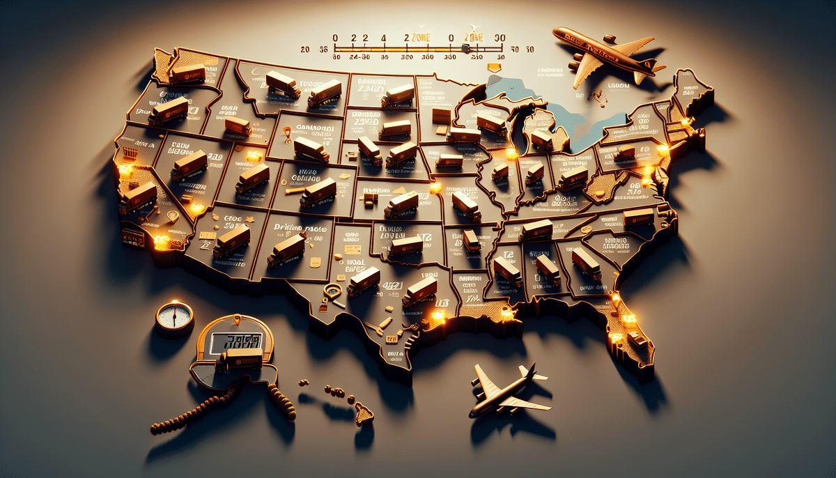 Understanding the Ground Shipping Rates from UPS Zone 2 to Zone 8