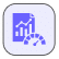 Icon of a document with bar and line graphs next to a semicircular gauge, all in purple. The image is framed by a rounded square with a light background.