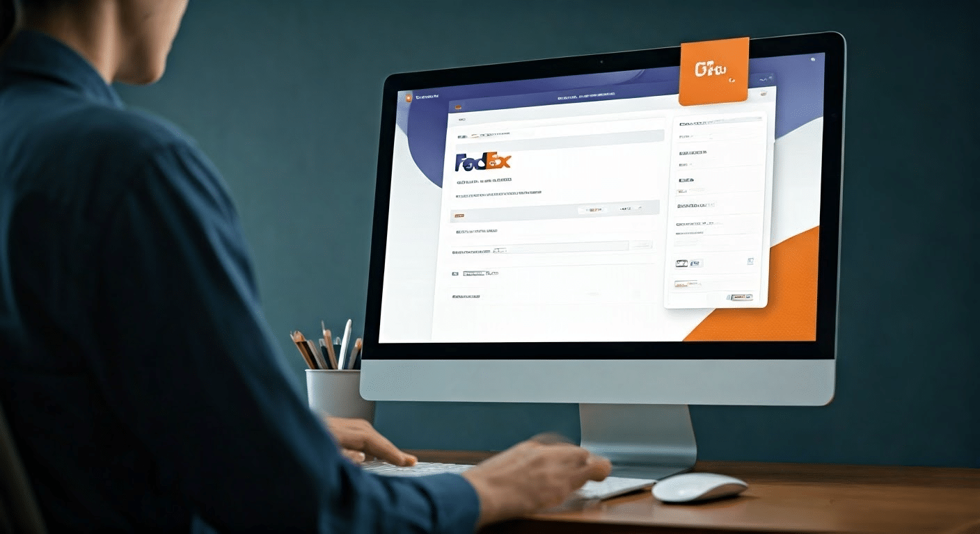 Person using FedEx claims portal