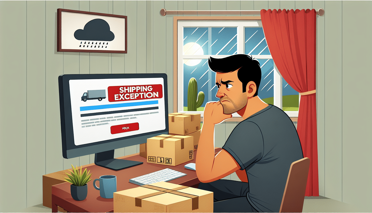 What Does a Shipping Exception Mean?